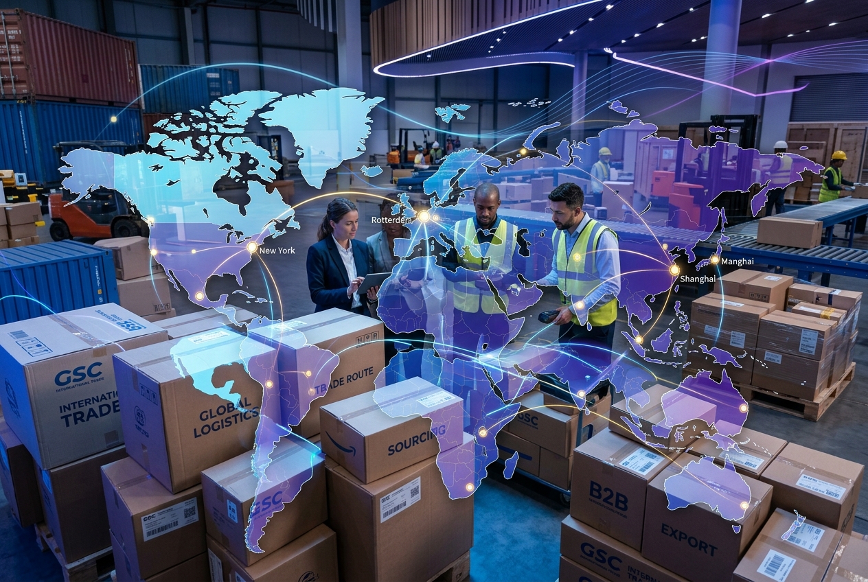 Global supply chain and custom sourcing operations